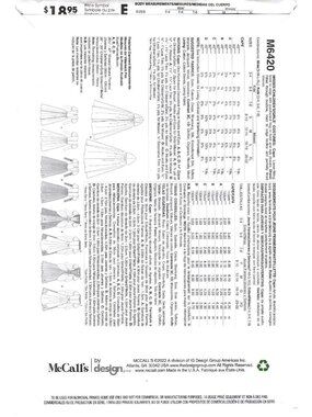 Easy Robe Sewing Pattern McCall's | Office | Mccalls M642 Misses S To Xl Renaissance Princess ...